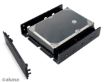 Obrázek AKASA montážní kit  pro 3,5" HDD do 5,25" pozice, 1x 3,5" nebo 2,5" HDD/SSD, plastový, černý