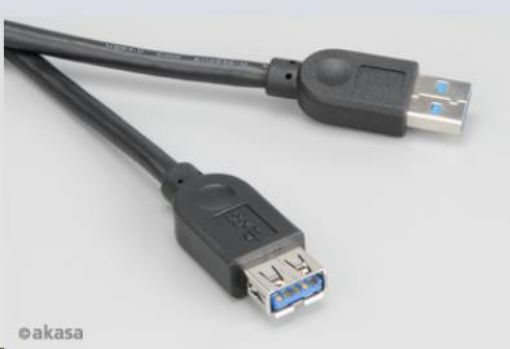 Obrázek AKASA kabel prodlužovací USB 3.0, A-male na A-female, 150cm