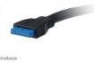 Obrázek AKASA kabel rozbočovací USB 3.0. interní USB 3.0 na 2x USB 3.0 Female Type-A do PCI bracketu, 40cm