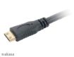 Obrázek AKASA kabel  HDMI Mini na HDMI, podpora Ethernet, 2K a 4K rozlišení, pozlacené konektory, 1.5m
