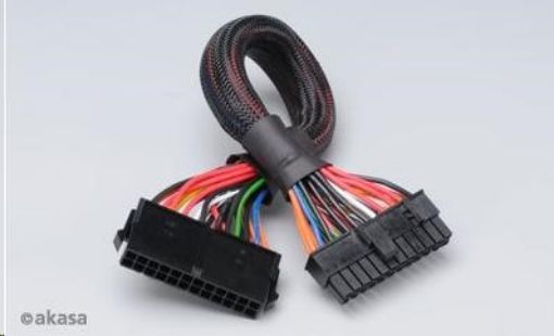 Obrázek AKASA kabel  prodloužení k 24pin ATX PSU, 30cm