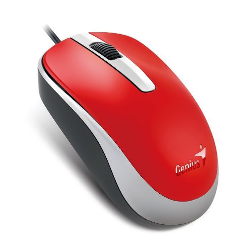 Obrázek GENIUS myš DX-120, drátová, 1200 dpi, USB, červená
