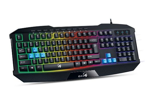 Obrázek GENIUS klávesnice GX GAMING K-215 / herní, drátová, podsvícená/ USB/ černá/ CZ+SK layout