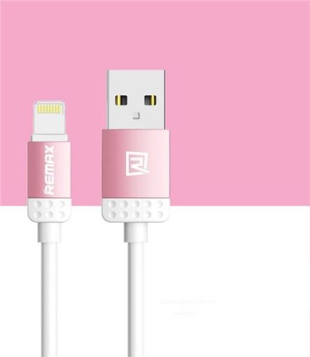 Obrázek REMAX datový kabel 1m dlouhý, řada Lovely, micro USB, barva růžová