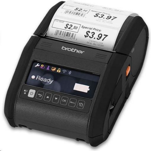 Obrázek BROTHER tiskárna účtenek RJ-3150 ( termotisk, 80mm účtenka,  USB bluetooth WIFI 32MB )