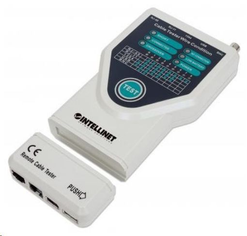 Obrázek Intellinet Cable Tester, 5-in-1, RJ45, RJ11, USB, Firewire, BNC