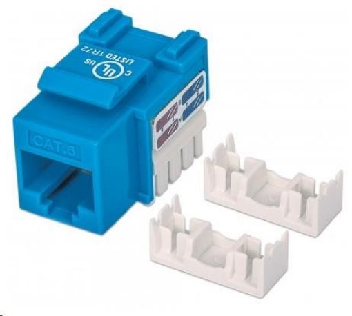 Obrázek Intellinet Cat6 Keystone Jack, UTP, Blue, Punch-down