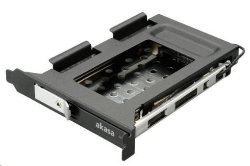 Obrázek AKASA HDD box Lokstor M23, 2.5" SATA HDD/SSD do interní PCI pozice, černá