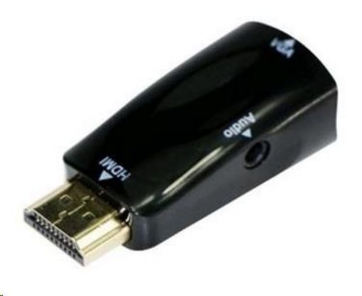 Obrázek GEMBIRD Redukce HDMI - VGA+Audio (M/F, černá)