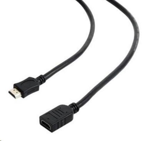 Obrázek GEMBIRD Kabel prodlužovací HDMI - HDMI 1,8m (zlacené konektory, stíněný)