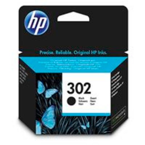 Obrázek HP 302 Black Original Ink Cartridge, , F6U66AE (190 pages)