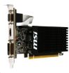 Obrázek MSI VGA NVIDIA GeForce GT 710 1GD3H LP, GT710, GDDR3 1GB, DVI-I,HDMI,LP, pasiv