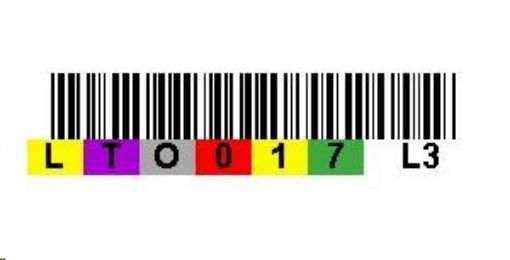 Obrázek Label TriOptic® pro datovou pásku k nalepení (počet=1ks, min. objednatelné množství = 20ks, lze definovat čárový kód)