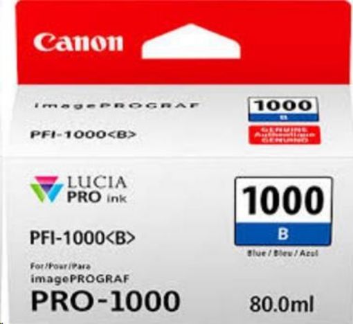 Obrázek Canon CARTRIDGE PFI-1000B modrá pro ImagePROGRAF PRO-1000 (545 str.)