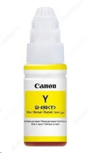 Obrázek Canon Cartridge GI-490 žlutá proPIXMA G1400, G1410, G2400, G2410, G3400, G3410, G4400, G4410 (7 000 str.)