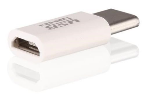 Obrázek Aligator adaptér micro USB --> USB C pro nabíječky a datové kabely, černá