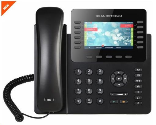Obrázek Grandstream GXP2170 [VoIP telefon - 6xSIP účet, HD audio, 5prog.tl.+48 předvoleb, bluetooth, EHS,barevný LCD,2x GLAN]