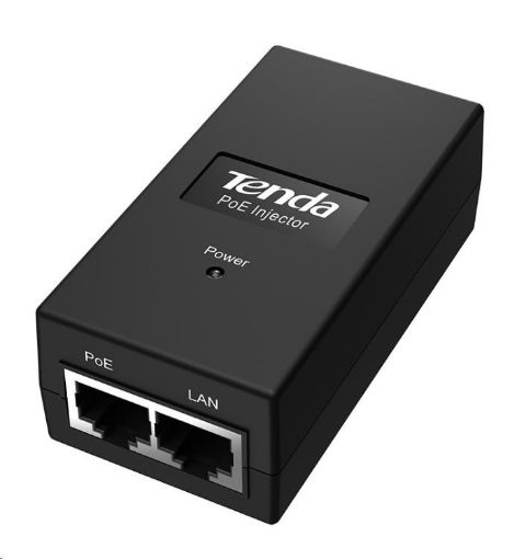 Obrázek Tenda POE15F Fast Ethernet Power Injector, 15.4 W, 10/100Mb/s, 802.3af, 48 V