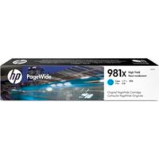 Obrázek HP 981X High Yield Cyan Original PageWide Cartridge (10,000 pages)