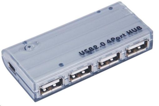 Obrázek PREMIUMCORD USB 2.0 hub 4 porty s externím napájením