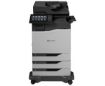 Obrázek LEXMARK tiskárna CX860dtfe A4 COLOR LASER, 57ppm, 2048MB USB, LAN, duplex, dotykový LCD, 2x zásobník papíru, sešívačka