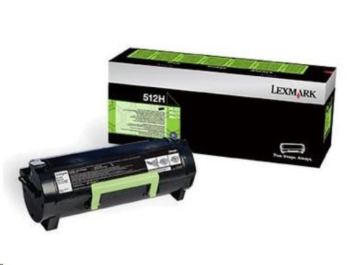 Obrázek LEXMARK toner 512H High Yield Return Program Toner Cartridge, 5k pages