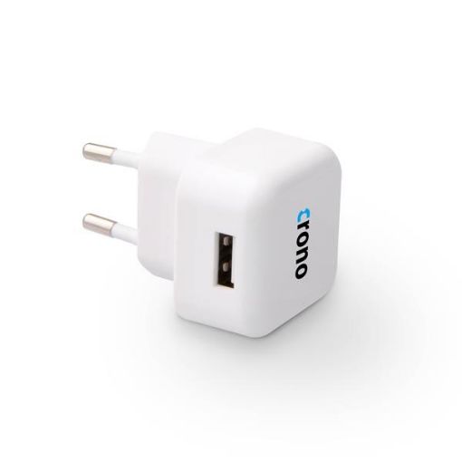 Obrázek CRONO univerzální USB nabíječka, 1x USB, 1000 mA, bílá