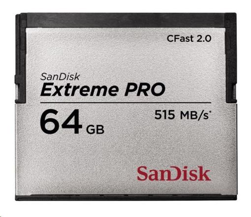 Obrázek SanDisk CFAST 2.0 64GB Extreme Pro (515 MB/s)