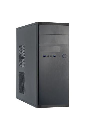 Obrázek CHIEFTEC skříň Elox Series HQ-01B-OP, Miditower, USB 3.0, Black, bez zdroje