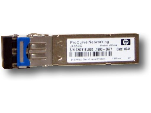 Obrázek SFP transceiver 1,25Gbps 1000BASE-LX SM 20km 1310nm (FP) LC duplex 0-70°C 3,3V DMI diagnostika HP kompat J4859D