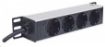 Obrázek Intellinet 10" 1U Rackmount 4-Way Power Strip - German Type, rozvodný panel, 4x DE zásuvka, 1.8m kabel