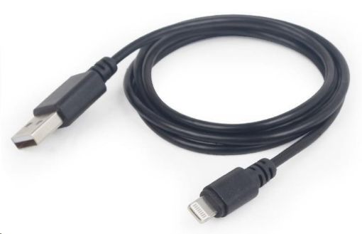 Obrázek GEMBIRD USB 2.0 Lightning (IP5 a vyšší) nabíjecí a synchronizační kabel, 2m, černý