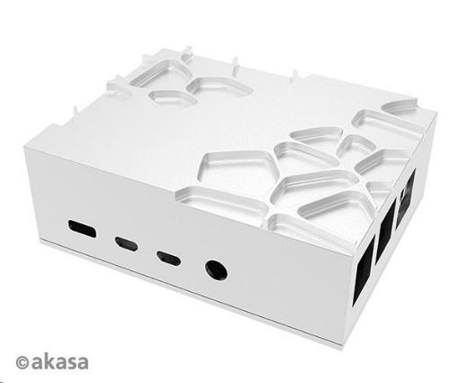 Obrázek AKASA case Gem Pro, pro Raspberry Pi 4 Model B, stříbrná