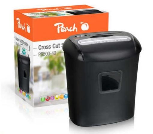 Obrázek Peach Auto Cross Cut Shredder w. CD, PS500-40 / skartovač