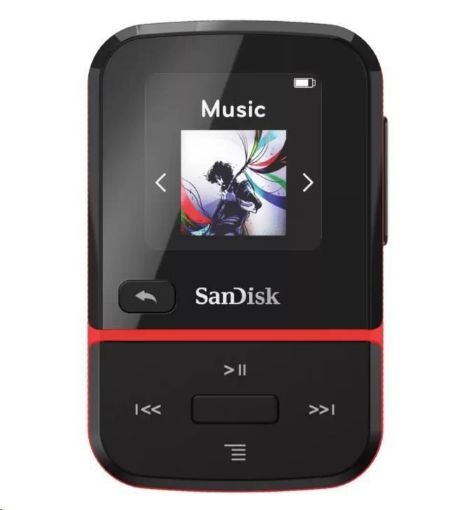 Obrázek SanDisk Clip Sport Go MP3 Player 32GB, Red