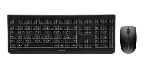Obrázek CHERRY set klávesnice + myš DW 3000, bezdrátová, EU, černá