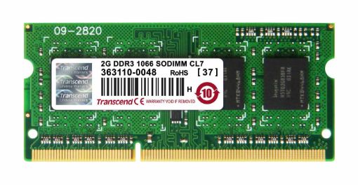 Obrázek TRANSCEND SODIMM DDR3 2GB 1066MHz 1Rx8 CL7