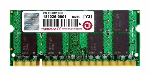 Obrázek SODIMM DDR2 2GB 800MHz TRANSCEND 2Rx8 CL6