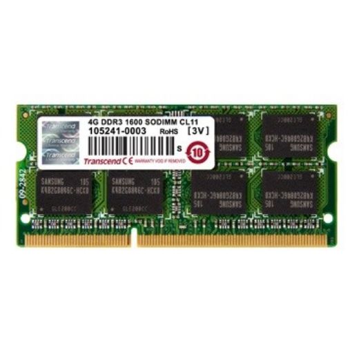 Obrázek SODIMM DDR3L 4GB 1866MHz TRANSCEND 1Rx8 CL12