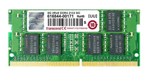 Obrázek SODIMM DDR4 8GB 2133MHz TRANSCEND 2Rx8 CL15, retail