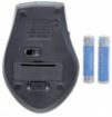 Obrázek MANHATTAN Myš Curve, USB, optická, bezdrátová, 5-tlačítková, 1600 dpi, modro-černá