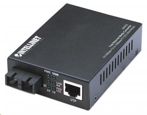 Obrázek Intellinet Ethernet konvertor, 100Base-TX (RJ45) na 100Base-FX (SC) multimode, 2 km