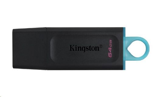 Obrázek Kingston Flash Disk 64GB USB3.2 Gen 1 DataTraveler Exodia (Black + Teal)