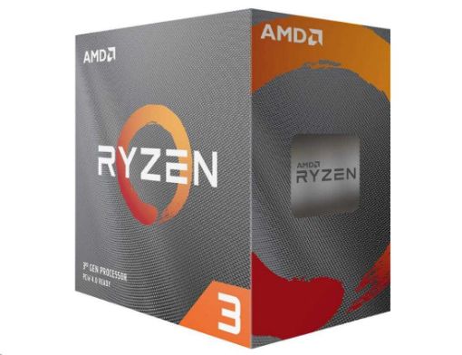 Obrázek CPU AMD RYZEN 3 3100, 4-core, 3.6 GHz (3.9 GHz Turbo), 18MB cache, 65W, socket AM4, Wraith Stealh