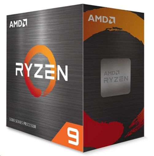 Obrázek CPU AMD RYZEN 9 5950X, 16-core, 3.4 GHz (4.9 GHz Turbo), 72MB cache (8+64), 105W, socket AM4, bez chladiče