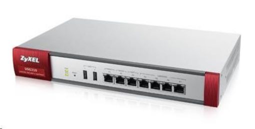 Obrázek Zyxel ZyWALL USG210 Security Firewall, 6x gigabit RJ45 (2x WAN, 4x LAN/DMZ), 2x USB