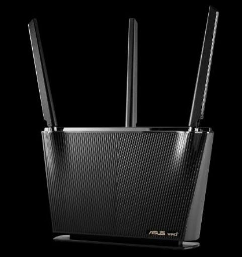 Obrázek ASUS RT-AX68U Wireless AX2700 Wifi 6 Router, 4x gigabit RJ45, 1x USB3.0, 1x USB2.0