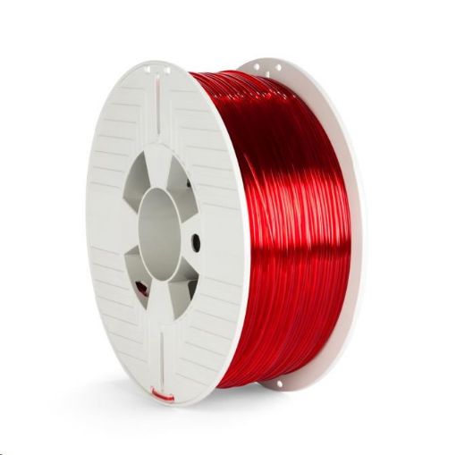 Obrázek VERBATIM 3D Printer Filament PET-G 1.75mm, 327m, 1kg red transparent