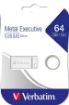 Obrázek VERBATIM Flash Disk 64GB Metal Executive, USB 2.0, stříbrná