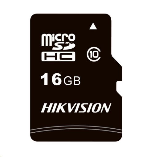 Obrázek HIKVISION MicroSDHC karta 16GB C1 (R:92MB/s, W:10MB/s) + adapter